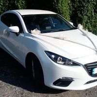 233 Mazda 3 белая заказать на свадьбу