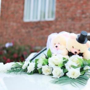 Весільні прикраси на авто
