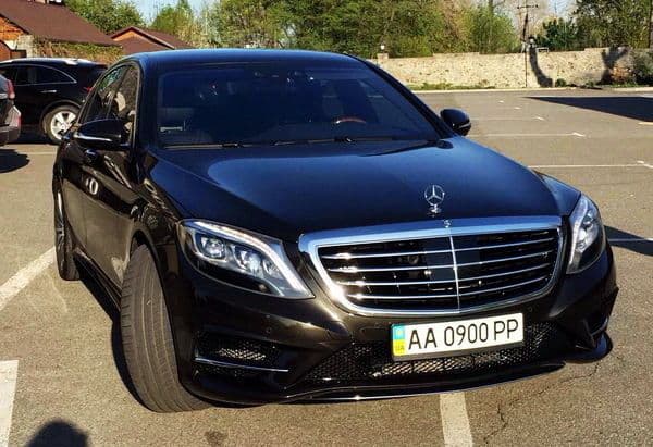 085Mercedes W22 S500L AMG чорний прокат — фото 1