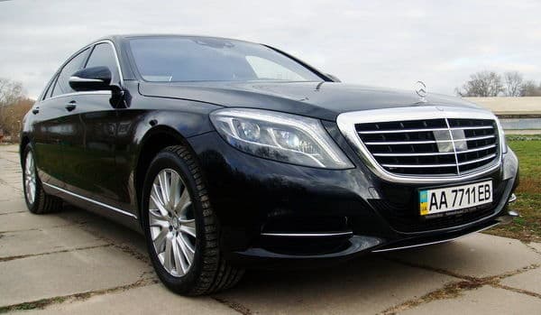 086 Mercedes W222 S500L чорний оренда ав — фото 1
