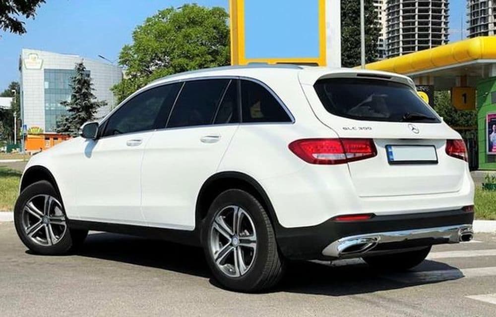 087 Mercedes GLC 300 білий джип на весіл — фото 3