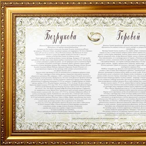 ИИЦ "История фамилии" — Подарунки