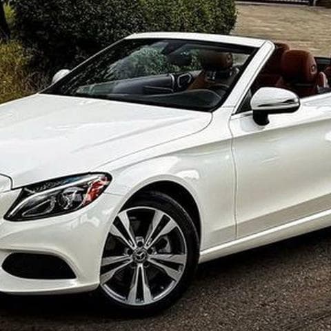 081 Прокат Mercedes-Benz C300 Cabrio біл — Весільний кортеж