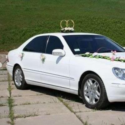 Mercedes S Class w220 Long white — логотип
