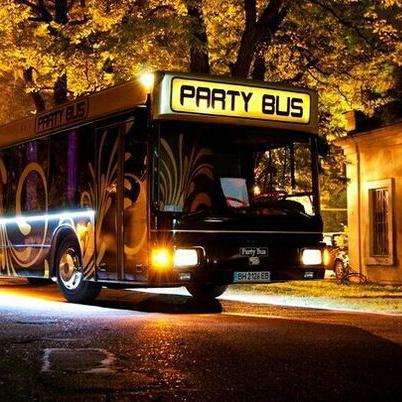064 Автобус Party Bus Golden Prime паті — логотип
