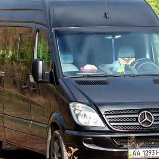 308 Мікроавтобус Mercedes Sprinter чорни — логотип