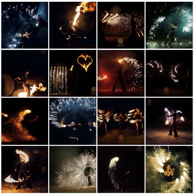 OMNIA fire-show — логотип