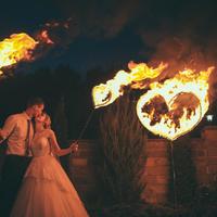 Романтичне вогняне шоу для закоханих!