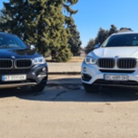 Весільний кортеж BMW X6 чорного і білого