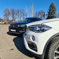 Весільний кортеж BMW X6 чорного і білого