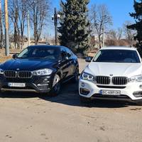 Весільний кортеж BMW X6 чорного і білого