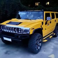 081 Прокат внедорожника Hummer H2 желтый