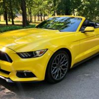 070 Ford Mustang желтый кабриолет аренда