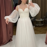 Весільна сукня Crystal зі зйомними рукав