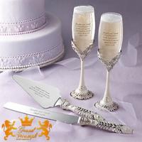 Свадебные аксессуары:бокалы,лопатки для торта клас