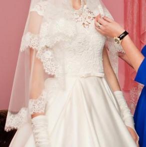 Шикарна весільна сукня, атласна Свадебные платья на вашу свадьбу