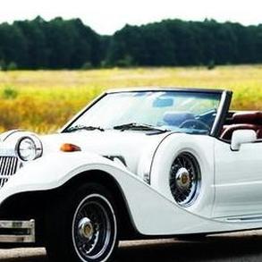 239 Ретро кабріолет білий Mitsuoka Dore Автомобільний кортеж на весілля