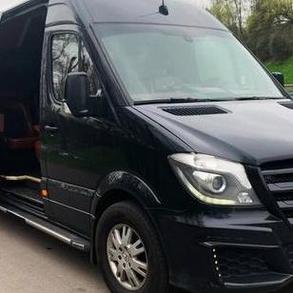 278Мікроавтобус Mercedes Sprinter чорний Автомобільний кортеж на весілля