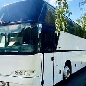 299 Neoplan 116H white прокат оренда авт Автомобільний кортеж на весілля