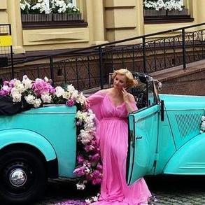 137Кабріолет ретро Opel бірюзовий оренда Автомобільний кортеж на весілля