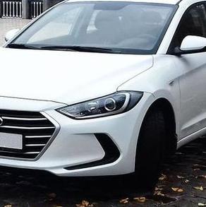 167Hyundai Elantra 2018 біла оренда авто Автомобільний кортеж на весілля