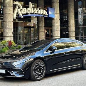 164 Mercedes Benz EQS 450+ електро оренд Автомобільний кортеж на весілля