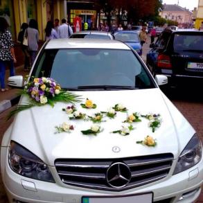 MERCEDES C Білий кортеж Автомобильный кортеж на свадьбу