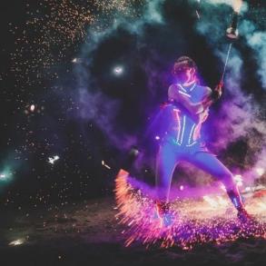 Романтичное и страстное Light show, Световое, Фаер Шоу та розваги на ваше весілля