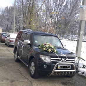 Aвто на весілля Mitsubishi Pajero Wagon IV Автомобільний кортеж на весілля