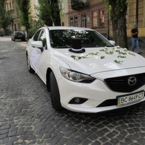 Mazda 6 2014рік випуску. Автомобільний кортеж на весілля